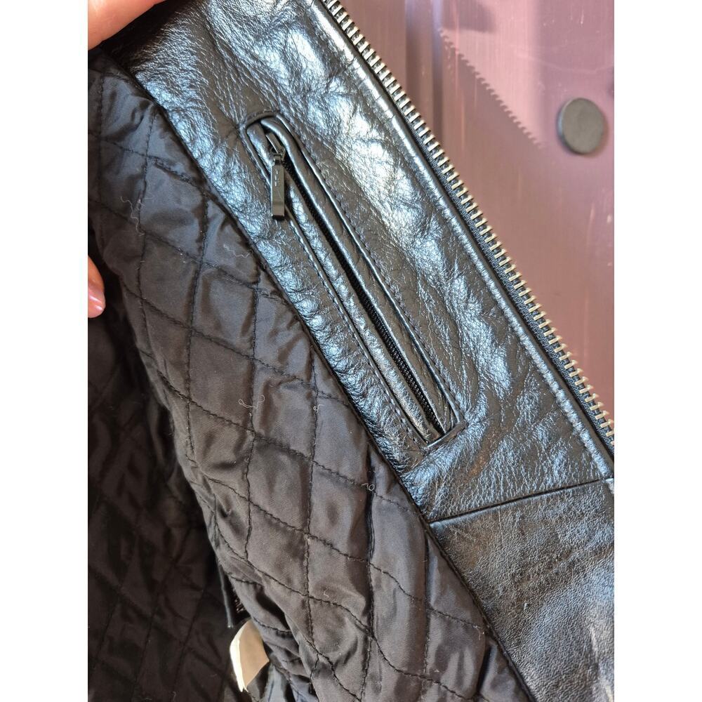 Vintage Wilsons leather M.Julian  black kids bomber jacket size small perfect! - Picture 9 of 9
